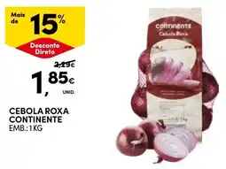 Continente cebola roxa continente promoção