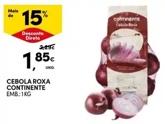 Continente cebola roxa continente promoção