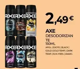 Miranda Supermercados axe desodorizante promoção