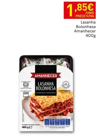 Recheio Lasanha bolonhesa amanhecer promoção