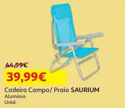 Auchan cadeira campo/ praia saurium promoção