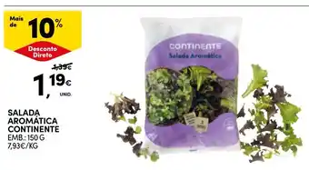 Continente salada aromática continente promoção
