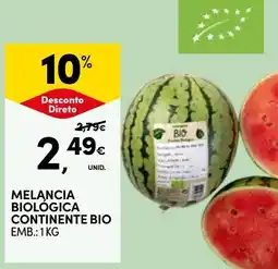 Continente Melancia biologica continente bio promoção