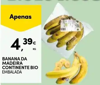 Continente banana da madeira continente bio embalada promoção