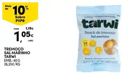 Continente Tremoço sal marinho tarwi promoção