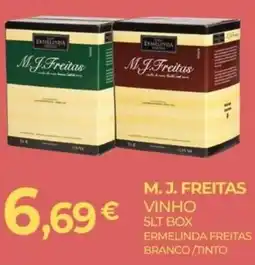 Miranda Supermercados M. J. Freitas vinho promoção