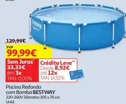 Auchan Piscina Redonda com Bomba Bestway promoção