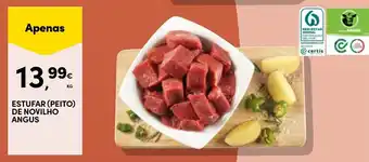 Continente Estufar (peito) de novilho angus promoção