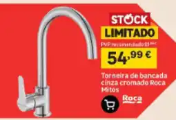 Leroy Merlin Torneira de bancada cinza cromado roca mitos promoção