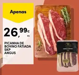 Continente Picanha de bovino fatiada skp angus promoção