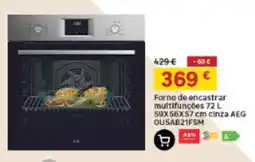Leroy Merlin Forno de encastrar multifunções cinza AEG promoção