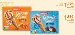 Recheio Amanecer gelado cone caramelo promoção