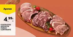 Continente Costeletas mistas de porco continente promoção