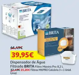 Auchan dispensador de água filtrada brita filtro maxtra pro 8,2 l promoção