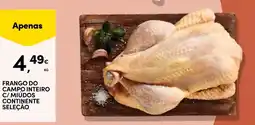 Continente Frango do campo inteiro c/ miúdos continente seleção promoção
