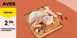 Continente Frango inteiro continente promoção
