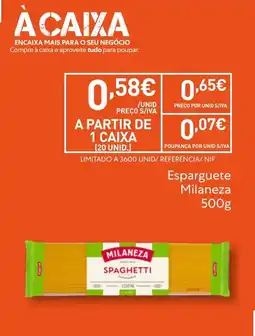 Recheio Esparguete milaneza promoção