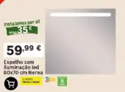Leroy Merlin Espelho com iluminação led Nerea promoção
