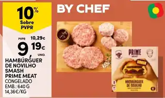 Continente Hambúrger de novilho smash prime meat promoção