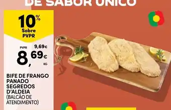 Continente Bife de frango panado segredos d'aldeia promoção