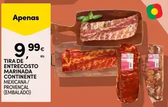 Continente Tira de entrecosto marinada continente mexicana / provençal (embalado) promoção