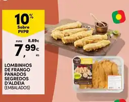 Continente Lombinhos de frango panados segredos d'aldeia promoção