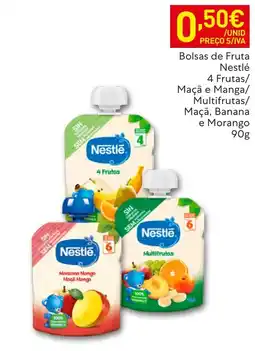 Recheio Bolsas de Fruta Nestlé promoção