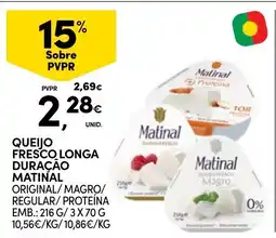 Continente Queijo fresco longa duração matinal promoção