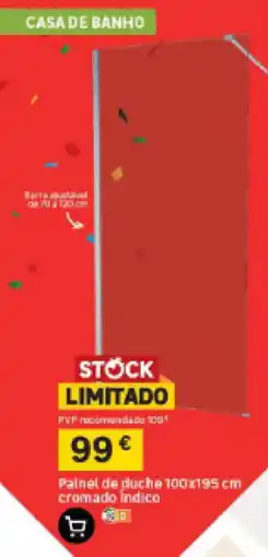 Leroy Merlin Painel de duche cromado índico promoção