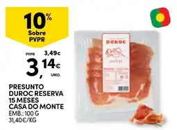 Continente Presunto duroc reserva promoção