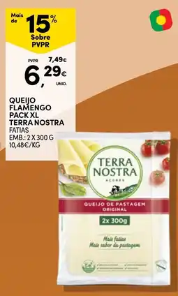 Continente Queijo flamengo pack xl terra nostra fatias promoção