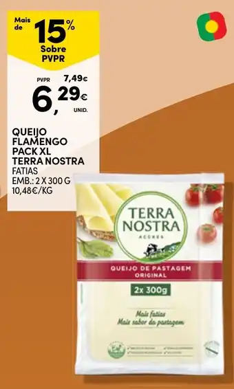 Continente Queijo flamengo pack xl terra nostra fatias promoção