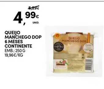 Continente Queijo Manchego Dop Continente promoção
