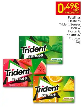 Recheio Pastilhas Elásticas Trident Senses promoção