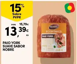 Continente Paio york suave sabor nobre promoção