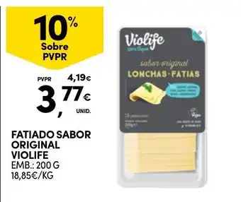 Continente Fatiado sabor original violife promoção