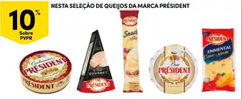 Continente queijos da marca president promoção