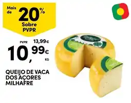 Continente Queijo de vaca dos açores milhãfre promoção