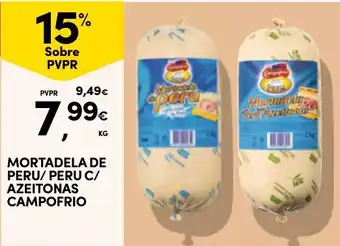 Continente Mortadela de peru campo frio promoção