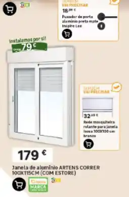 Leroy Merlin Janela de alumínio artens correr promoção