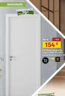 Leroy Merlin Kit bloco de porta cega lyon promoção