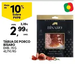 Continente Tábua de porco bisaro promoção