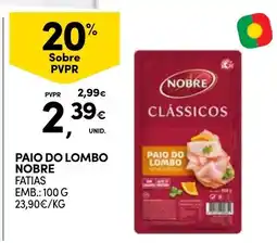 Continente Paio do lombo nobre promoção