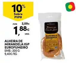 Continente Alheira de mirandela igp eurofumeiro promoção