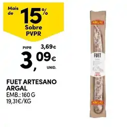 Continente Fuet artesano argal promoção