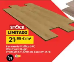 Leroy Merlin Pavimento Vinílico SPC Westcoast Bugio Premium promoção