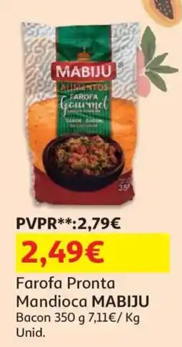 Auchan Farofa Pronta Mandioca Mabiju promoção