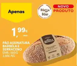 Continente Pão assinatura barbela e serraceno promoção