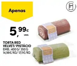 Continente Torta red velvet/ pistácio promoção