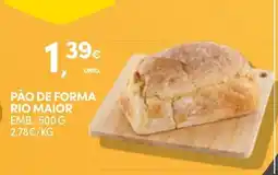 Continente Pão de forma rio maior promoção